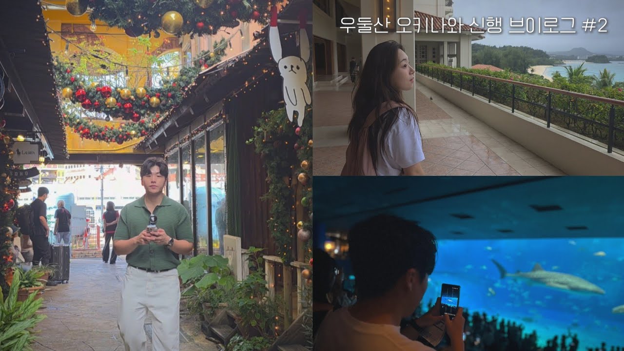 날씨요괴들의 오키나와 신행 Vlog #2 (츄라우미 수족관, 부세나 테라스, 아메리칸 빌리지, 시마아카리 나고점)