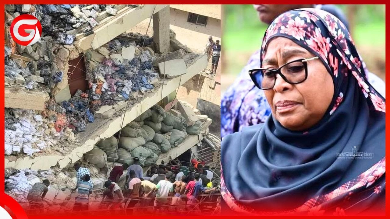 🔴#Live: RAIS SAMIA AFIKA KARIAKOO GHOROFA LILIPOPOROMOKA na KUUA WATU - AONA SHIMO LILILOOKOA WATU