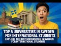 Study Abroad in Sweden 🎓 Top 5 Universities + Scholarships 2026