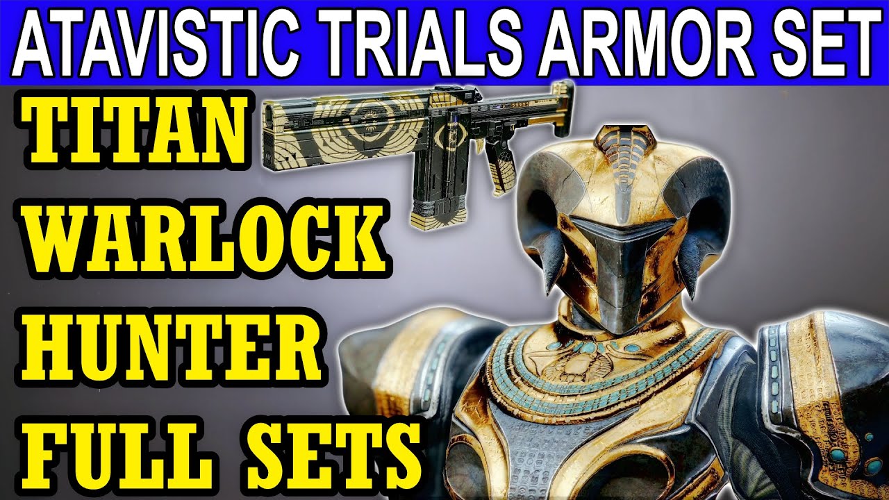 ATAVISTIC IDOL Trials Armor Titan, Warlock, Hunter Full Sets, Use As