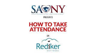 How to Take Attendance on Rediker