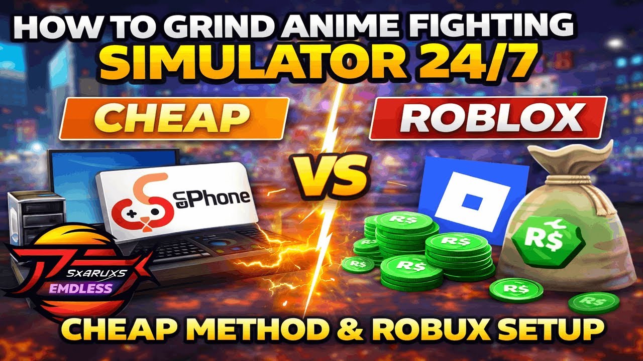 How to Grind Anime Fighting Simulator Endless 24/7 for Cheap | Robux Method Explained