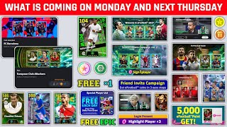 Free Epic & Free Coins Campaign 🤩 What Is Coming On Monday & Next Thursday In eFootball 2027 screenshot 2