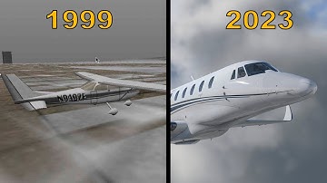 Evolution of x plane flight simulator 1999-2023