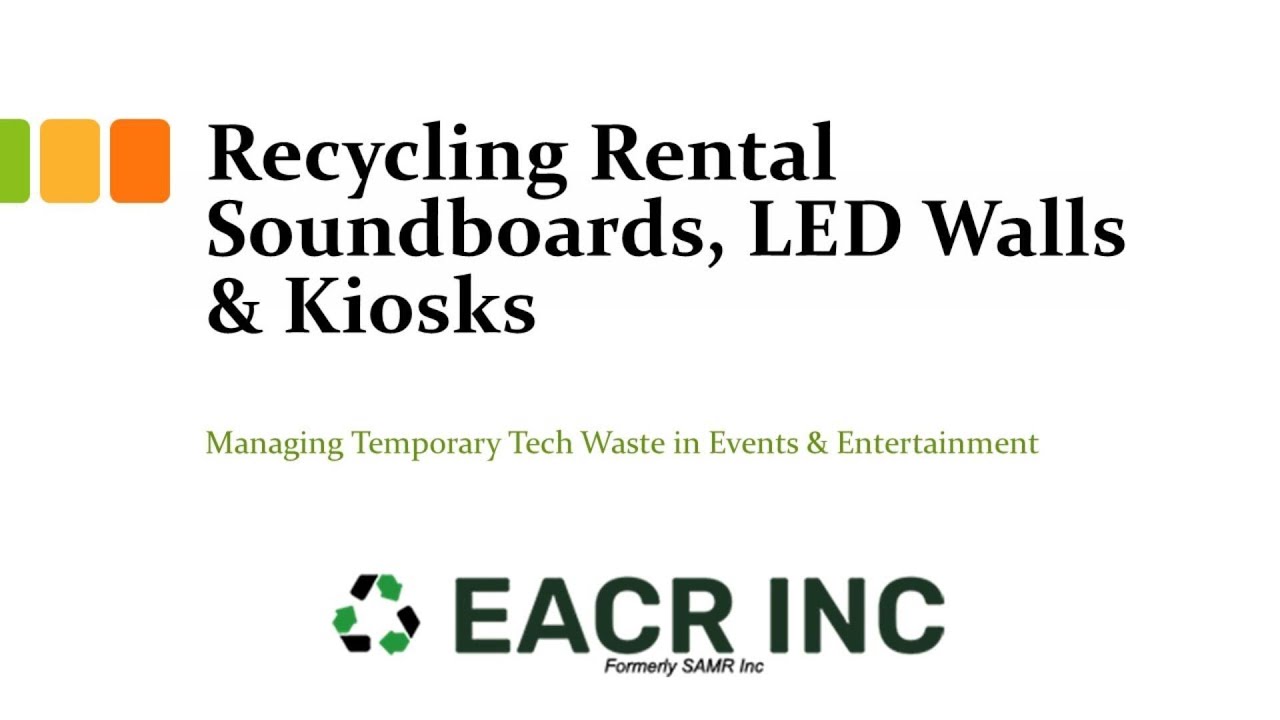 Event Company E-Waste Recycling: How to Dispose of AV, Lighting, and Tech Equipment Responsibly