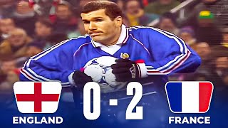 England 0 X 2 France 1999 Zidane Surprised Beckham Owen All Goals Extended Highlights