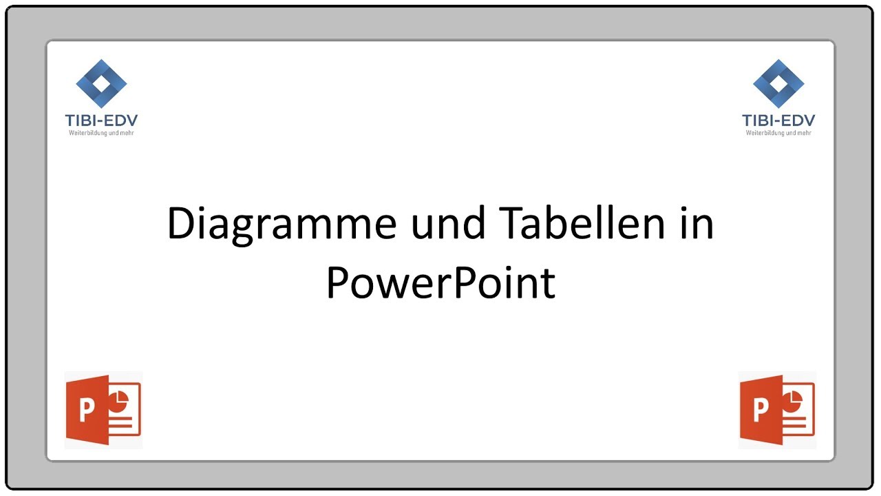 Diagramme und Tabellen in PowerPoint - YouTube