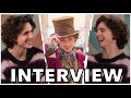 Timothe chalamet cracks up during hilarious wonka interview