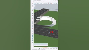 SketchUp tutorial ✨ Don’t make this mistake in your road design!Which one would you drive on? #road