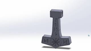 Thor's Hammer Pendant Part 1/2