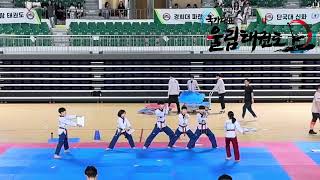 대전 동구청장기 태권도 대회 종합경연 추진 폐회식 시범