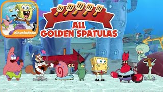 SpongeBob Patty Pursuit - All Golden Spatulas Guide Walkthrough Video (iOS)