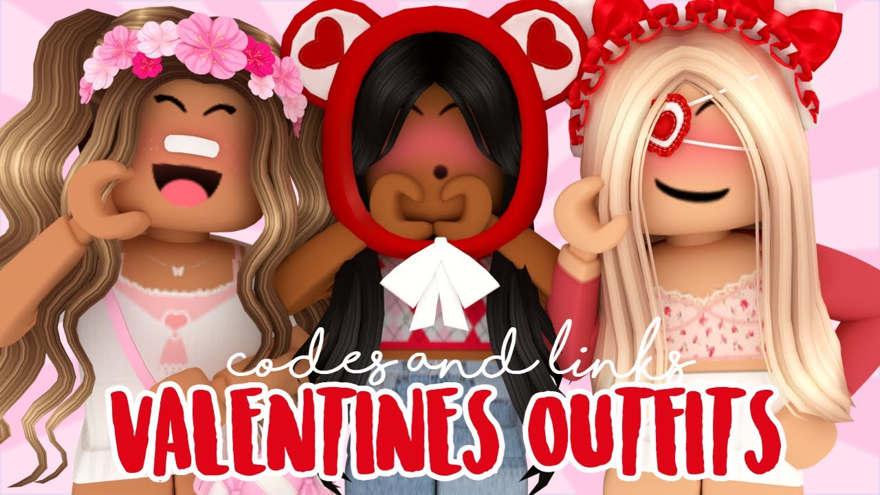 AESTHETIC VALENTINES OUTFITS With CODES and LINKS! (Bloxburg) 🌹🤍 YouTube