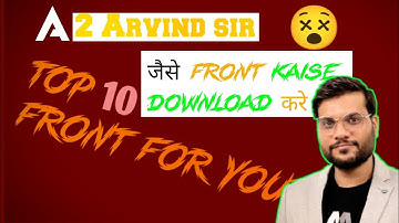 how to download A2 motivation front, use in your youtube thumbnail, Arvind arora