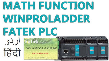 L17- How To Use Math Functions In Fatek Plc Winproladder Programming Hindi Urdu