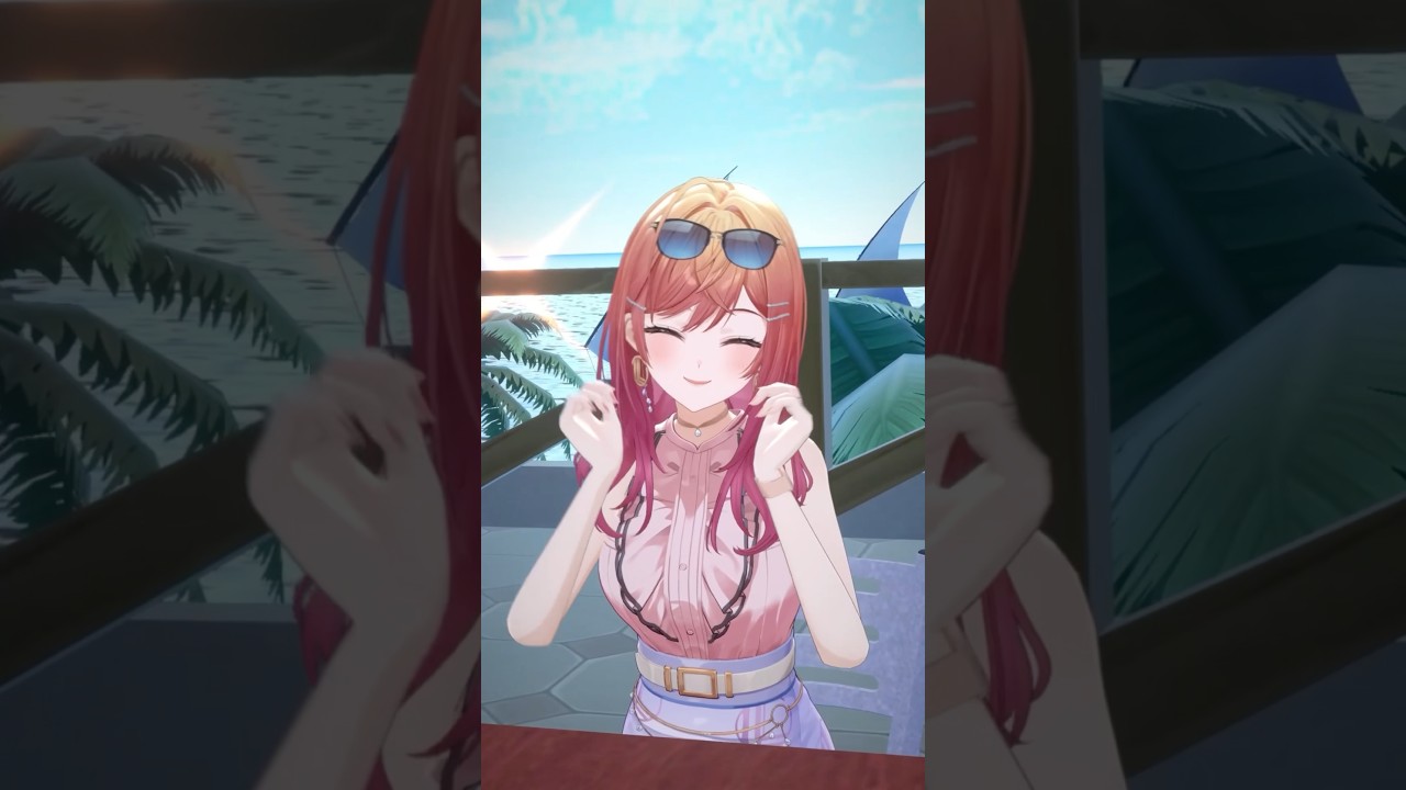 【ホロナツ】真夏のカフェテラスであなたと🫶🏻 #holonatsuParadise #ホロナツpiece #shorts #一条莉々華