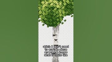 Drawing Trees - Day #2  #minecraft #blockbench #pixelart