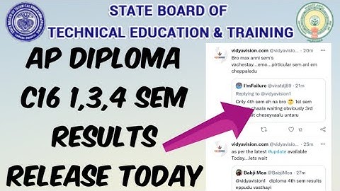 AP Diploma C16 1st,3rd,4th sem Results Release Today..🤩//AP Diploma C16 Results Latest Update
