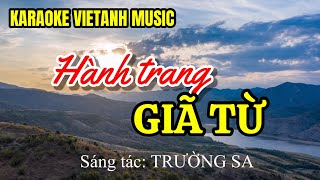 HÀNH TRANG GIÃ TỪ - TONE NỮ - KARAOKE 2024