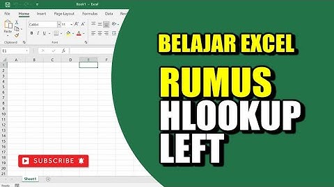 CARA MEMBUAT RUMUS HLOOKUP LEFT DI EXCEL | TUTORIAL EXCEL PEMULA #excel #tutorial #belajarexcel