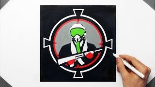 Satisfying Video - Cs Go Logo Designed By Dk Drawings - Speed Drawing Counter Strike - Fan Art