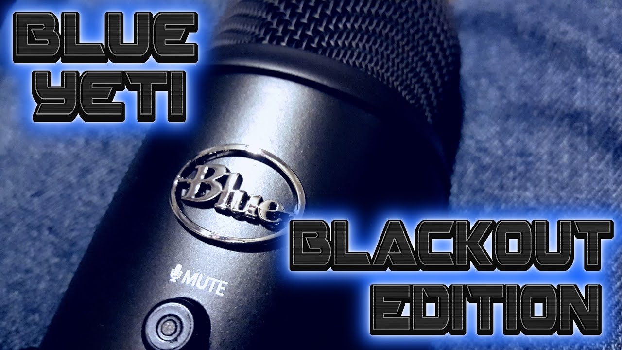 Blue Yeti Blackout Edition Overview and Best Settings to use IMO