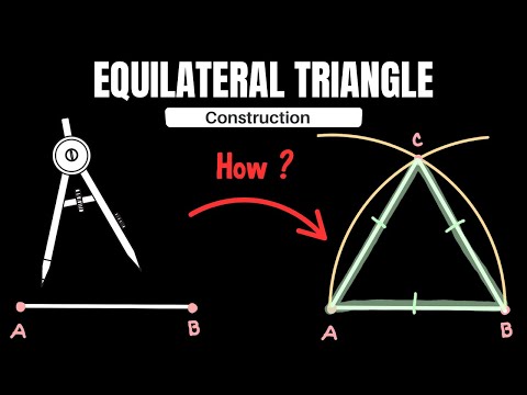 Constructing an Equilateral Triangle ( Less than 1 minute Construction - Geometry)