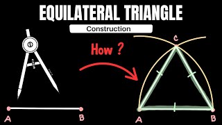 Constructing an Equilateral Triangle ( Less than 1 minute Construction - Geometry)