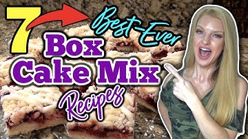 7 Best⭐ BOX CAKE MIX RECIPES we Love the Most! | Boxed CAKE MIX HACKS anyone can Make!