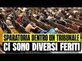 SPARATORIA IN UN TRIBUNALE: CI SONO DIVERSI FERITI NELL’AGGUATO. POLIZIA SUL POSTO 