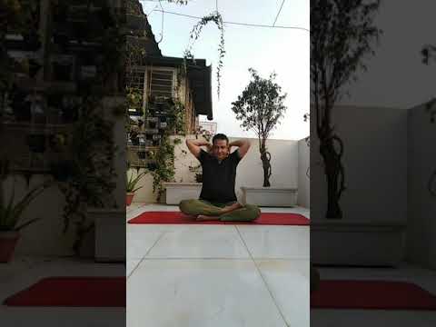 Warming up before Suryanamaskar