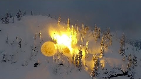 Front Row Seat to Triggered Avalanches