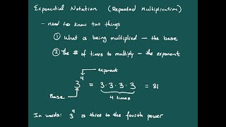 Exponential Notation
