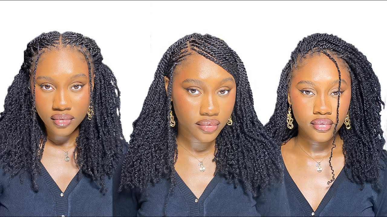 Step-by-step MICRO BRAIDS TUTORIAL WITH HOTBRAIDS AFRO KINKY HIMAN HAIR ...