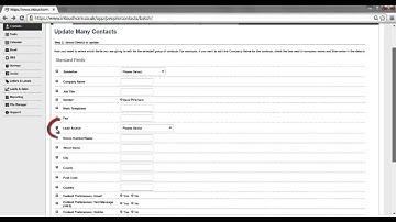 How to run an update many on InTouch