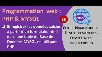 COMMENT enregistrer les données saisies du formulaire dans la base de données MYSQL en utilisant PHP