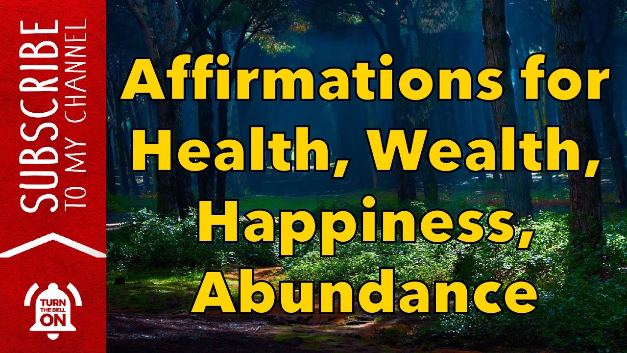 Affirmations for Health, Wealth, Happiness, Abundance I AM 21 days to a ...