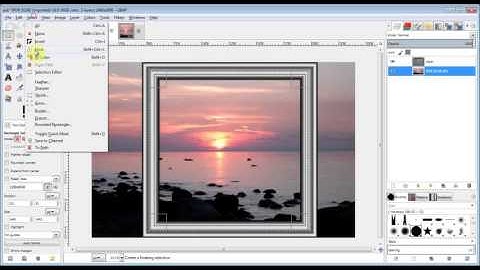 Gimp picture frames from polar coordinates