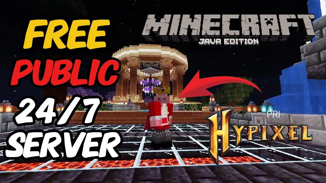 Minecraft Free Public Server 24/7🔥 Join Now ❤️ Ip and Port In video✨