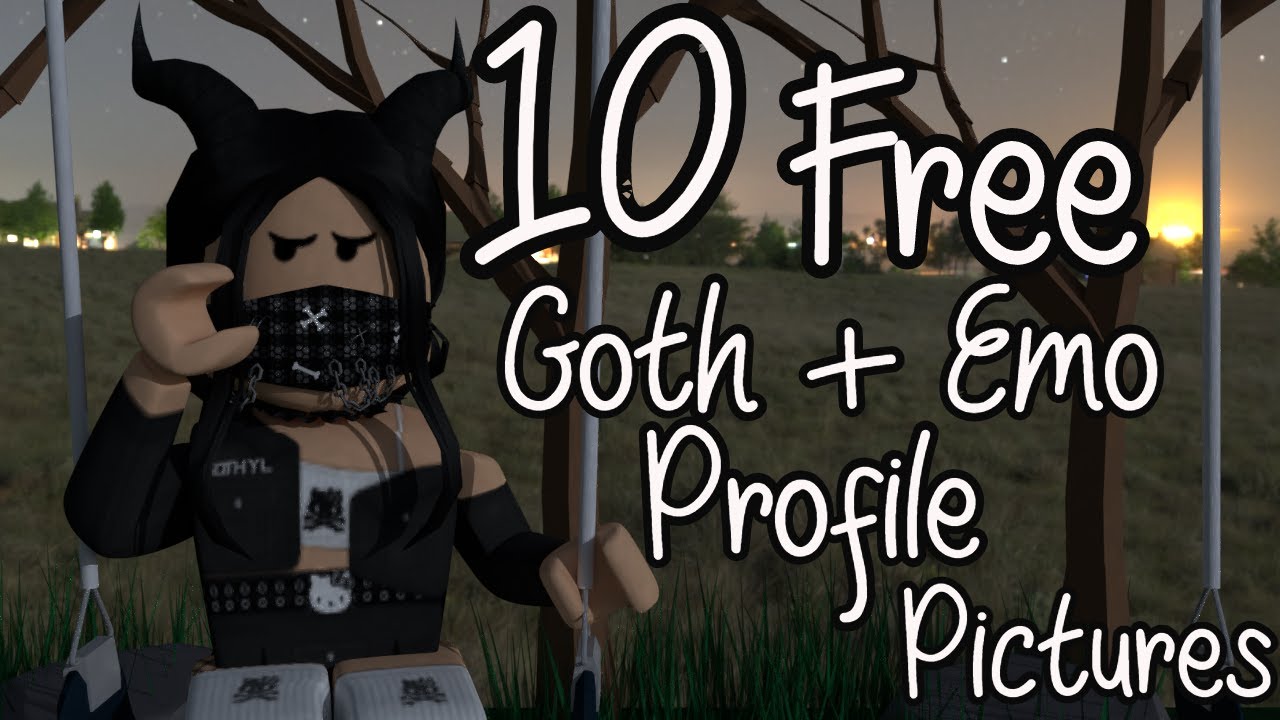 10 Free Roblox Goth And Emo Gfx Profile Pictures No Credit Quizotix Youtube - roblox profile picture girl emo