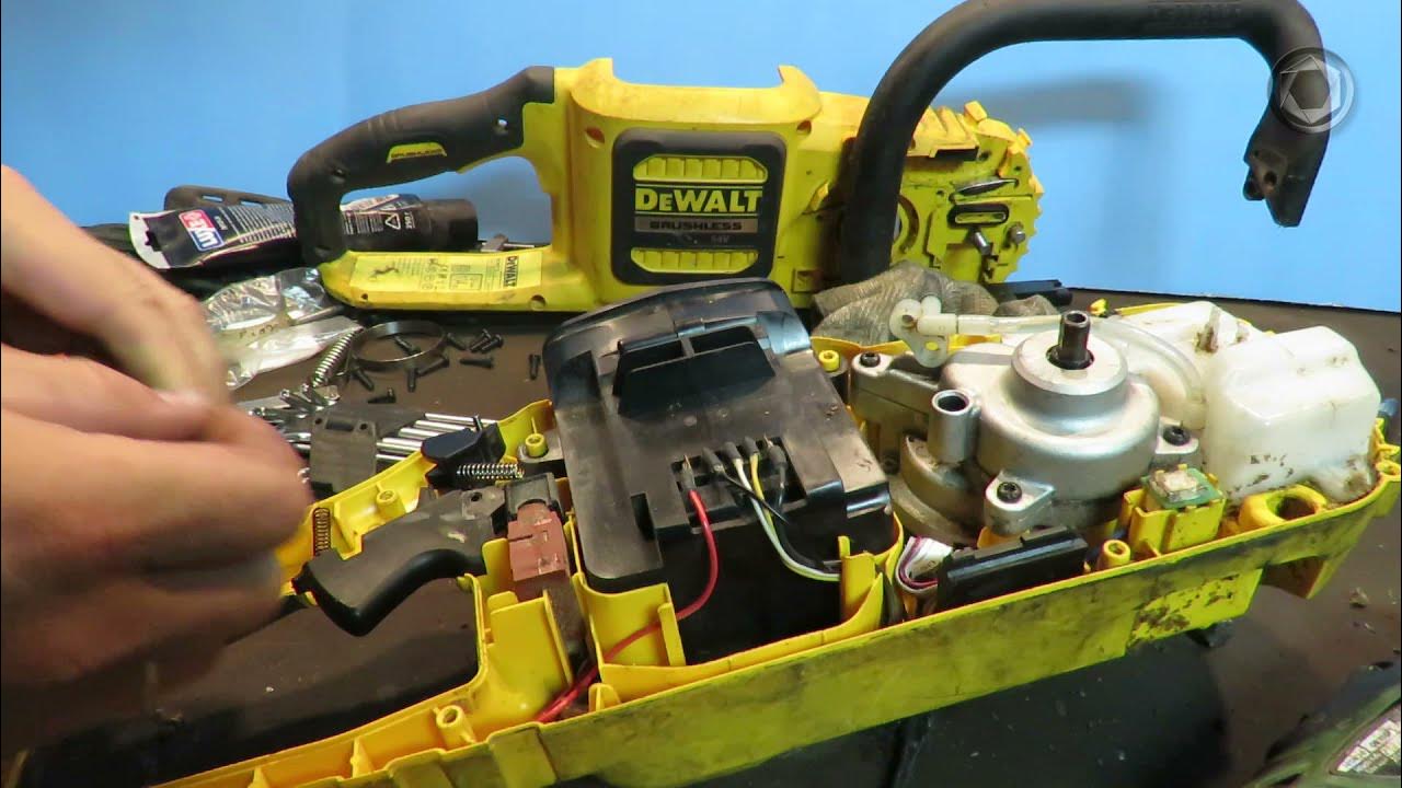  DeWALT. Что сломалось? Разбираю аккумуляторную пилу. - YouTube