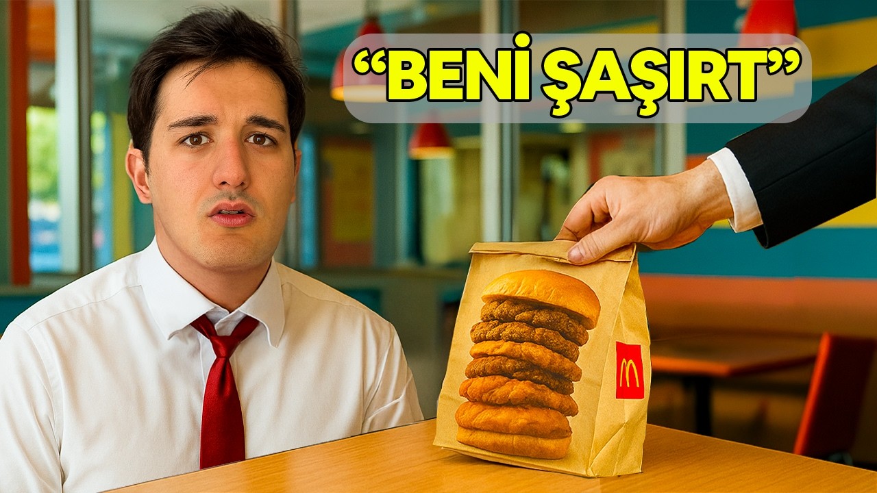 RESTORANLARA GİDİP "Beni Şaşırtın" DEDİM!