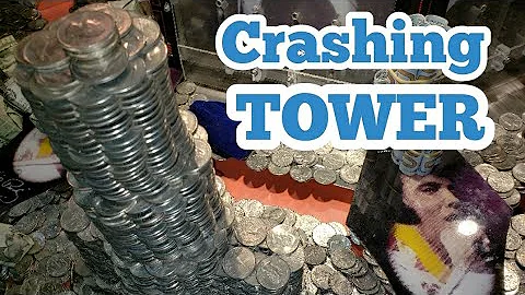 CRASHING TOWER Inside The High Limit Coin Pusher Jackpot WON MONEY ASMR