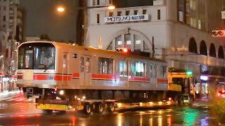 【廃車陸送‼︎】東京メトロ丸の内線02系80番台(02-286号車&02-386号車)東武浅草駅前通過