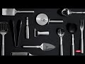 Vidéo: Spatule carrée perforée en inox