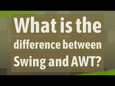 Video: Qual è la differenza tra AWT e Swing?