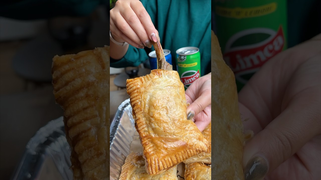 The RACK OF LAMB PUFFS from Shirleys India in New Rochelle, NY! 🍗🥐🔥🤤 Wow. SO GOOD!! #DEVOURPOWER