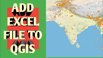 Create shapefile from excel file |How to import excel file into Qgis | Qgis tutorial for beginners |