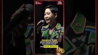 Ms. Jaewon Kim, Member of the National Assembly of the Republic of Korea, sang Vande Mataram