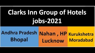 jobs in clarks inn group of hotels